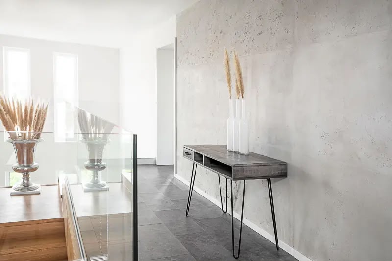 Wandgestaltung in edler Betonoptik